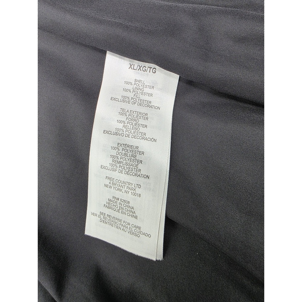 Free Country Puffer Vest Mens XL Full Zip Pockets Blue - Picture 6 of 16